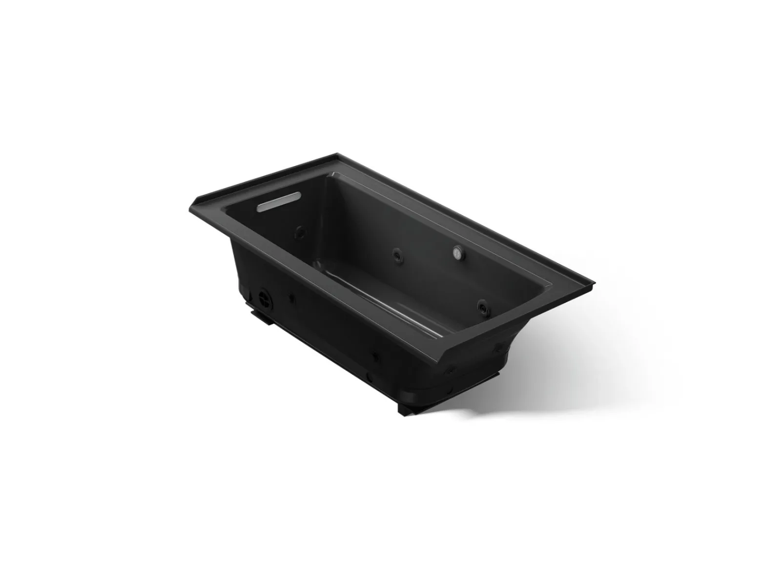 60" x 30" alcove Heated BubbleMassage™ air bath and whirlpool, left drain^Kohler Best