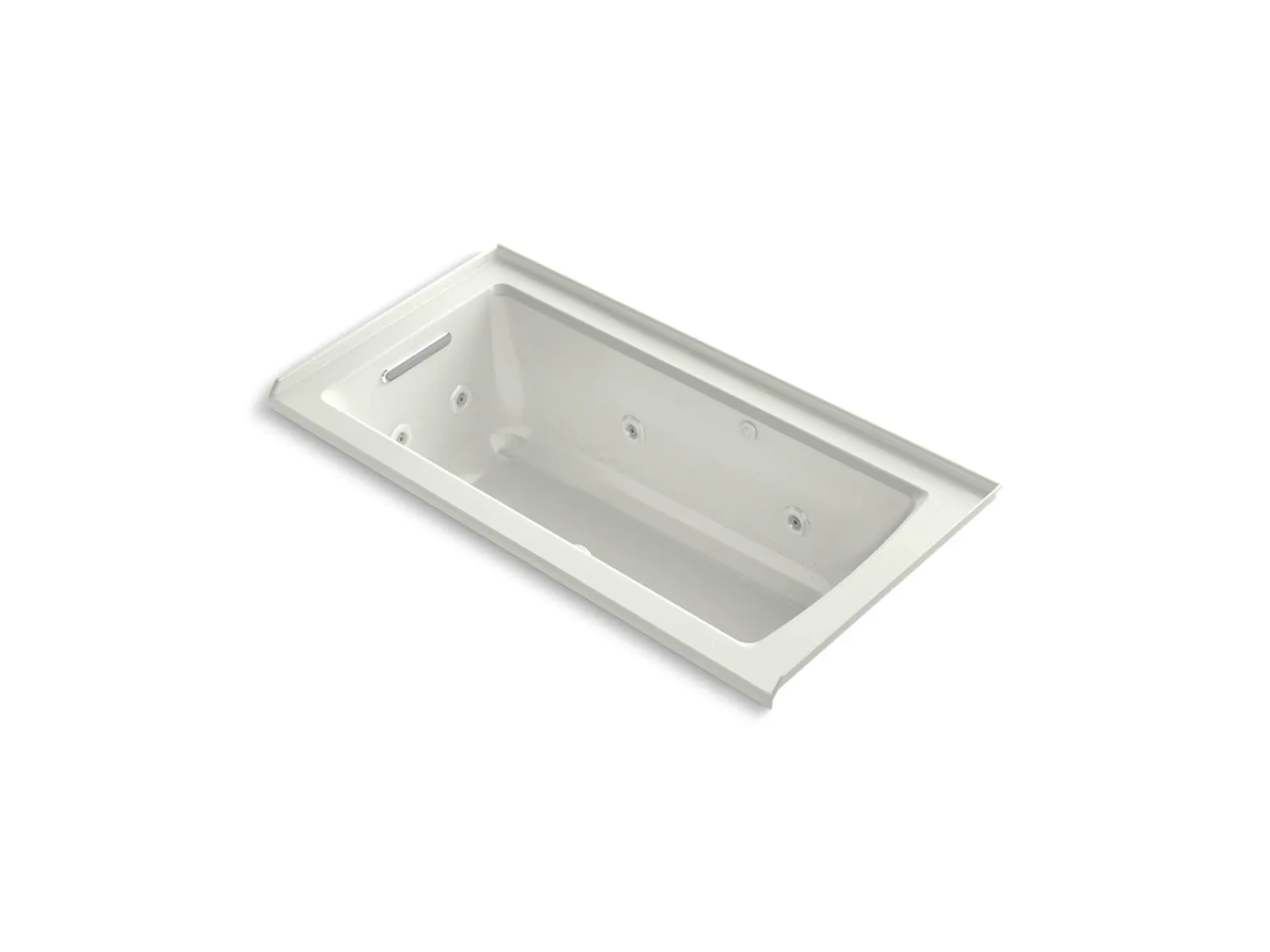 60" x 30" alcove Heated BubbleMassage™ air bath and whirlpool, left drain^Kohler Best