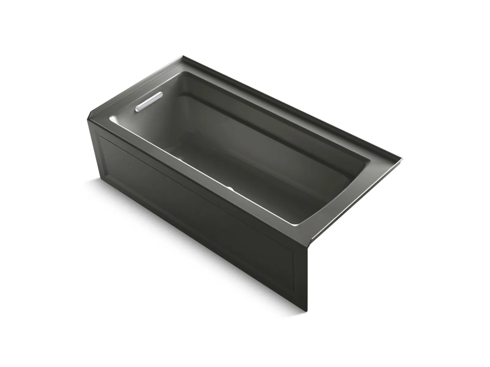 66" x 32" alcove Heated BubbleMassage™ air bath with Bask® heated surface, left drain^Kohler Online