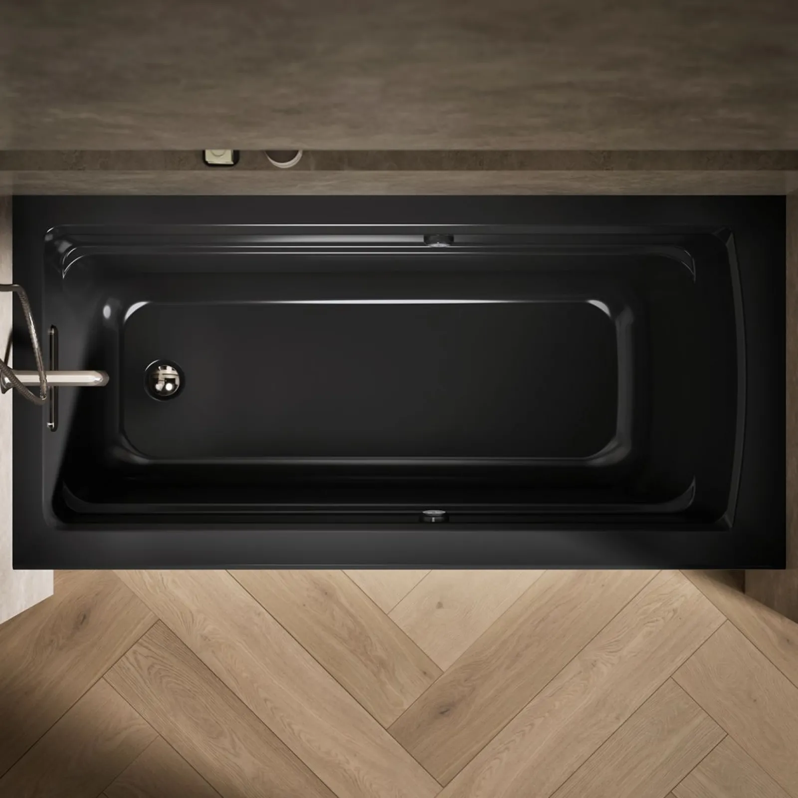 66" x 32" alcove Heated BubbleMassage™ air bath with Bask® heated surface, left drain^Kohler Online