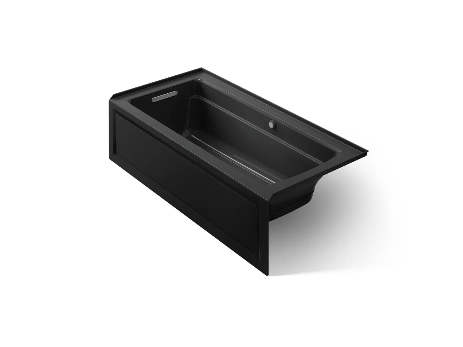 66" x 32" alcove Heated BubbleMassage™ air bath with Bask® heated surface, left drain^Kohler Online