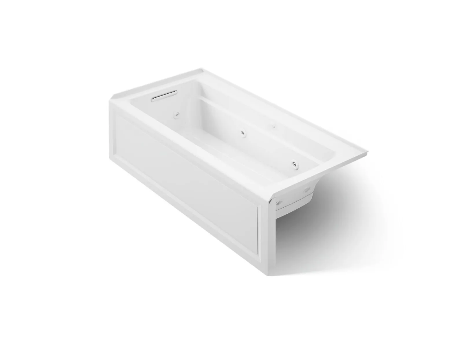 66" x 32" alcove Heated BubbleMassage™ air bath and whirlpool, left drain^Kohler Outlet
