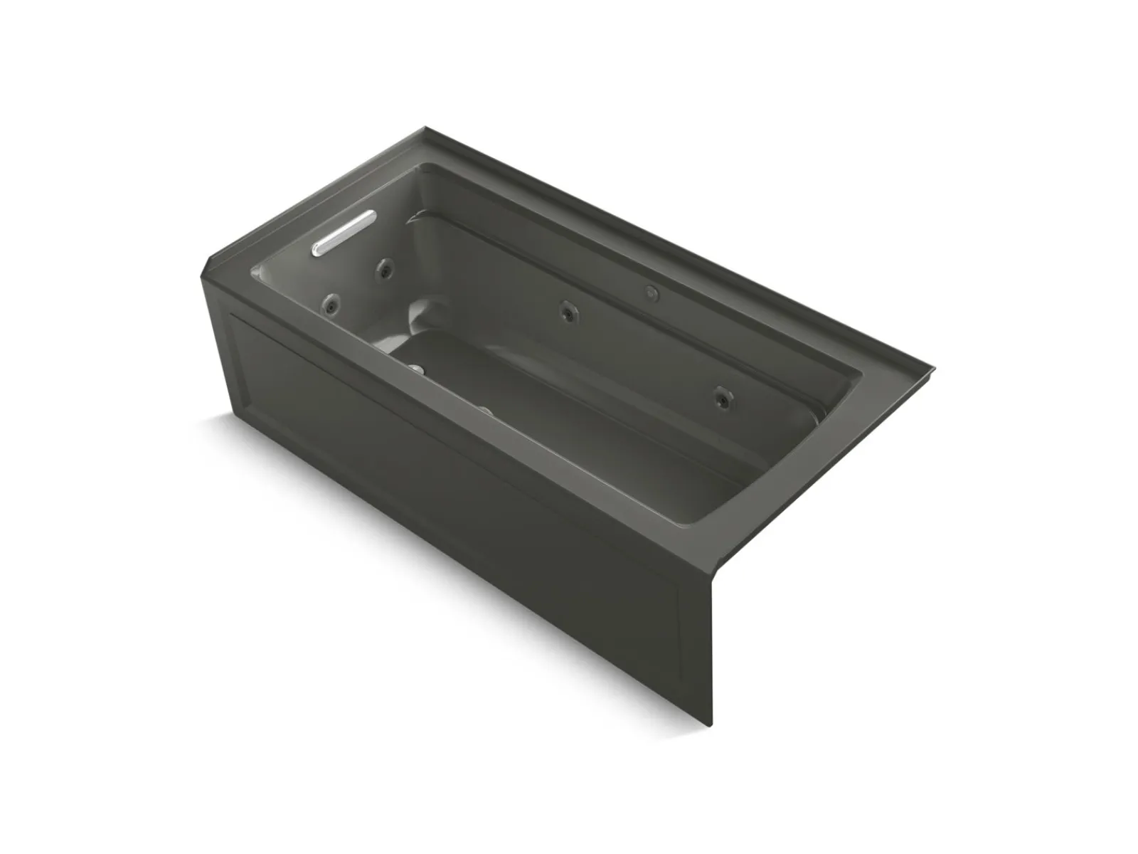 66" x 32" alcove Heated BubbleMassage™ air bath and whirlpool, left drain^Kohler Outlet