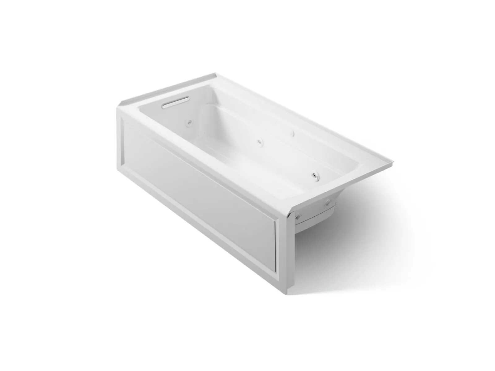 66" x 32" alcove Heated BubbleMassage™ air bath and whirlpool, left drain^Kohler Outlet