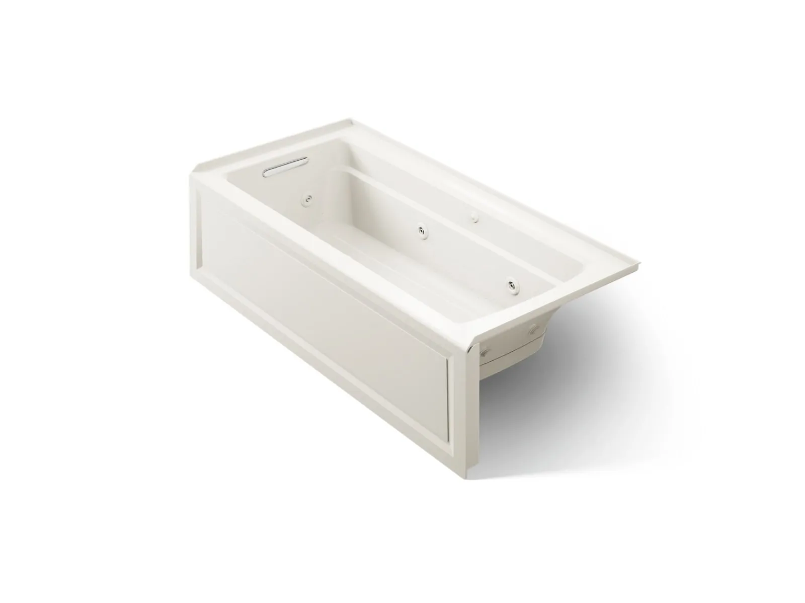 66" x 32" alcove Heated BubbleMassage™ air bath and whirlpool, left drain^Kohler Outlet