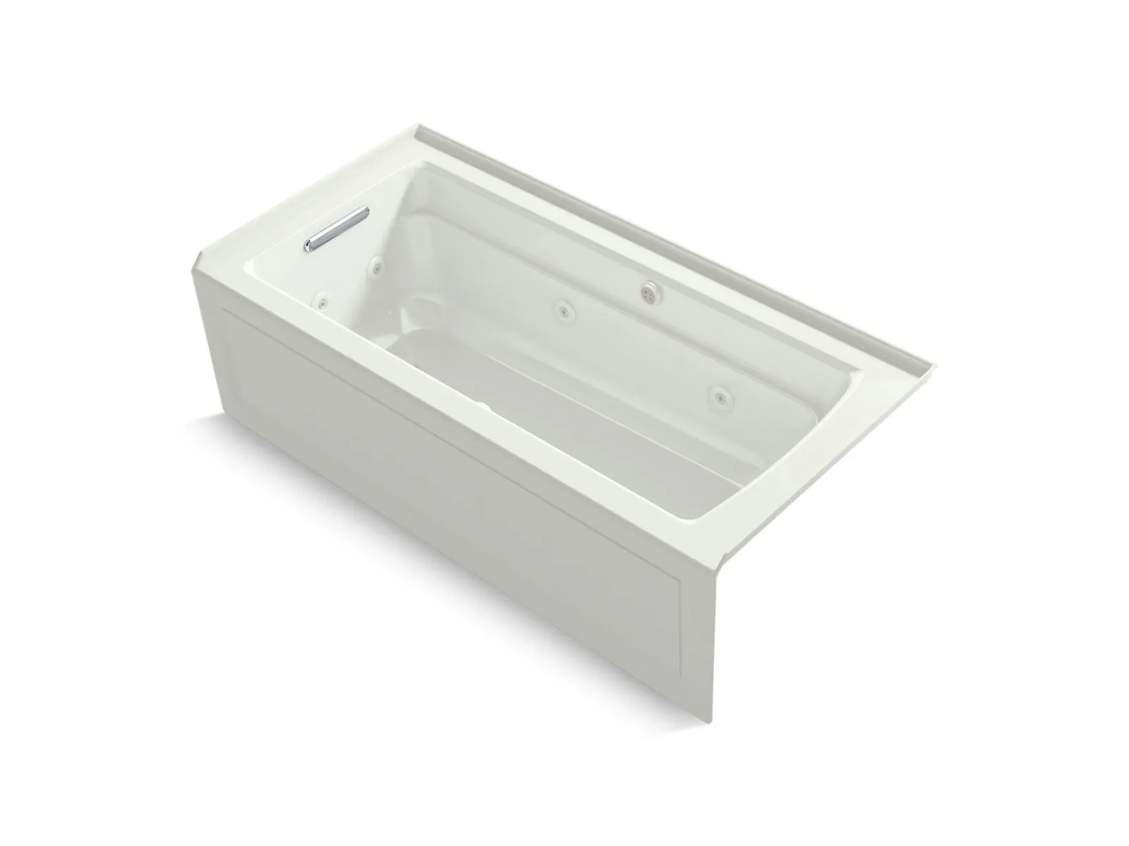 66" x 32" alcove Heated BubbleMassage™ air bath and whirlpool, left drain^Kohler Outlet