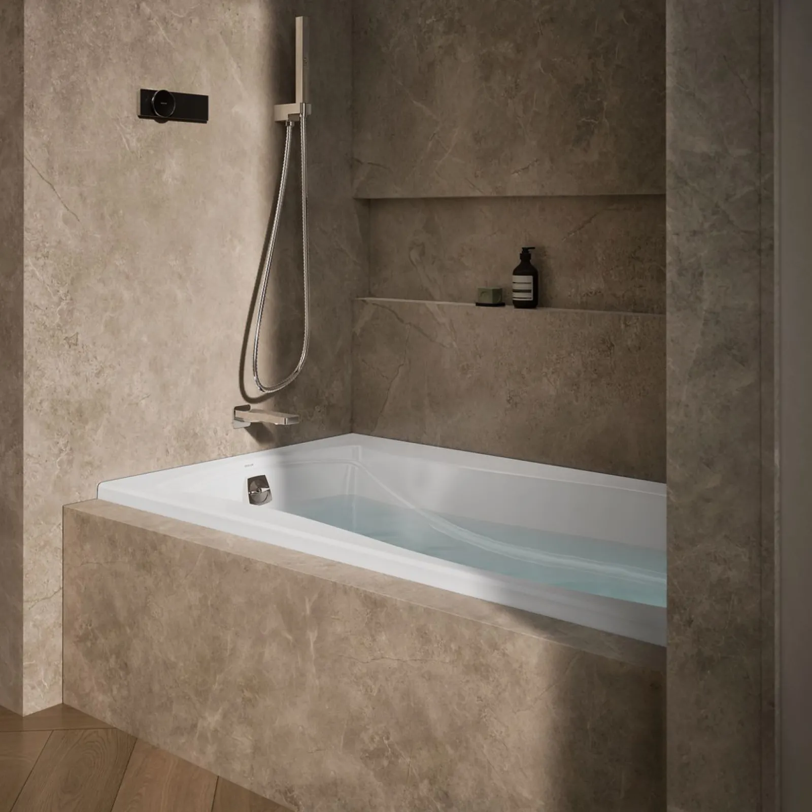 66" x 36" alcove Heated BubbleMassage™ air bath, left drain^Kohler New