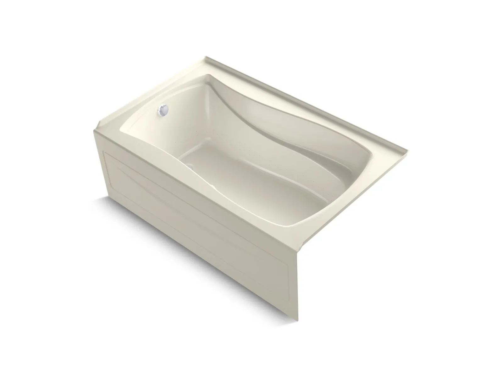 60" x 36" alcove Heated BubbleMassage™ air bath, left drain^Kohler Best