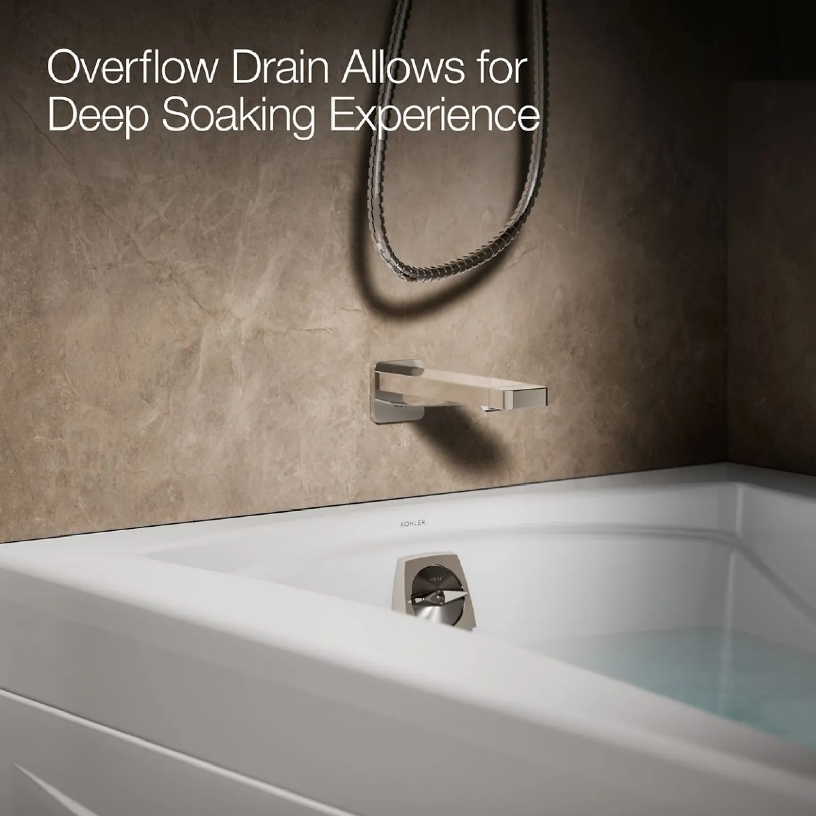 60" x 36" alcove Heated BubbleMassage™ air bath, left drain^Kohler Best
