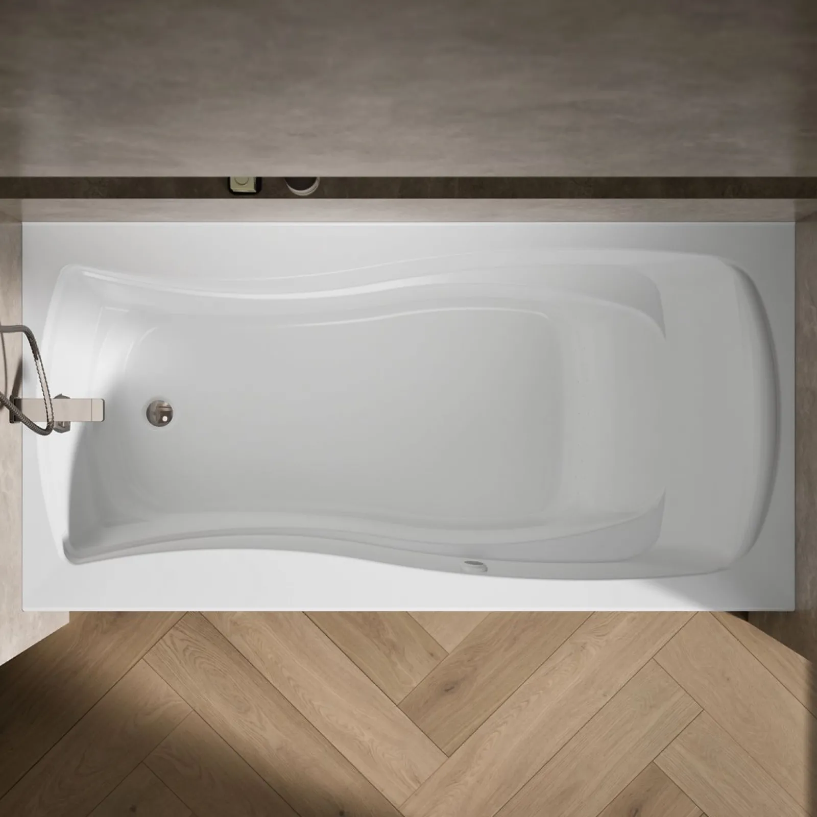 72" x 36" alcove Heated BubbleMassage™ air bath, left drain^Kohler New