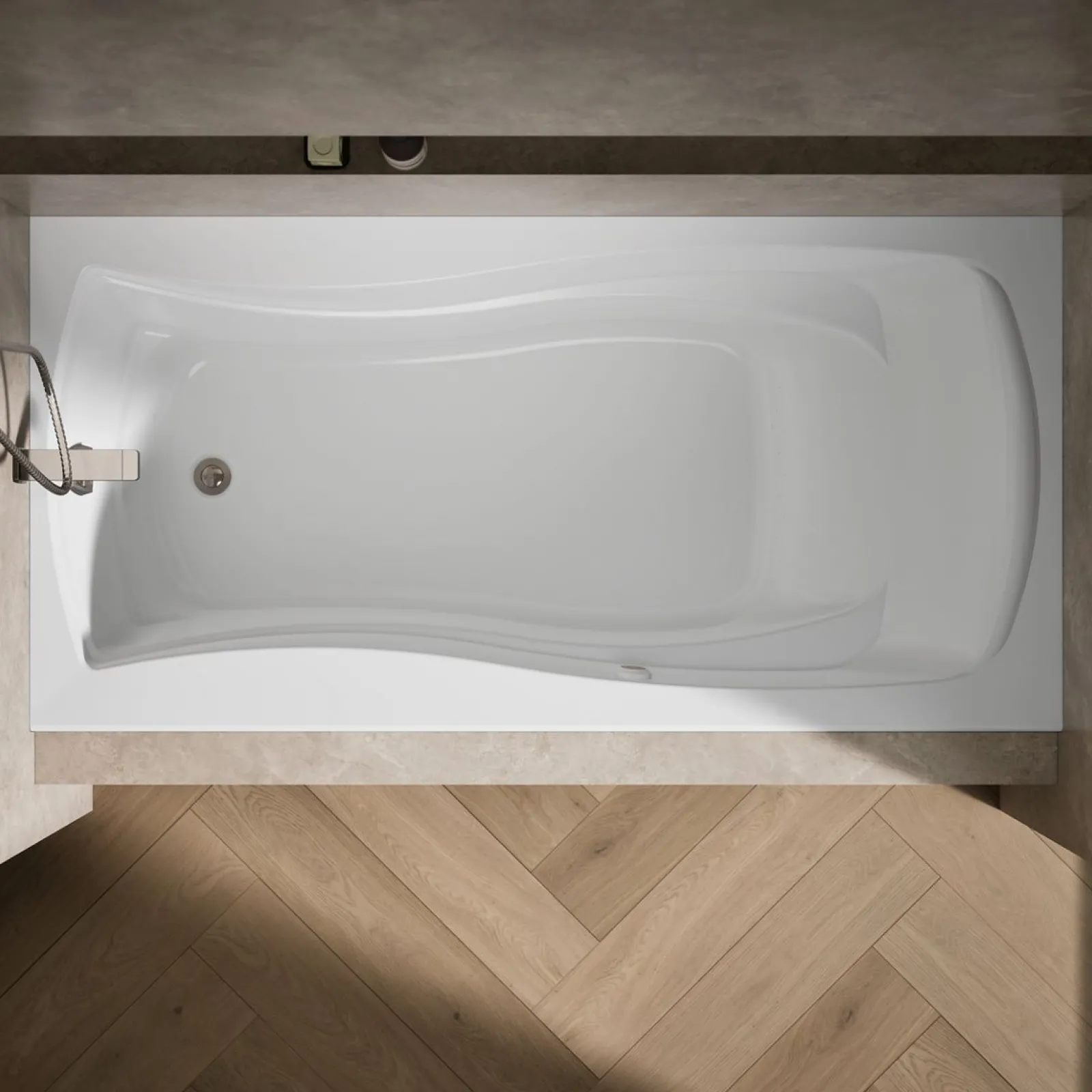 72" x 36" alcove Heated BubbleMassage™ air bath, left drain^Kohler Clearance