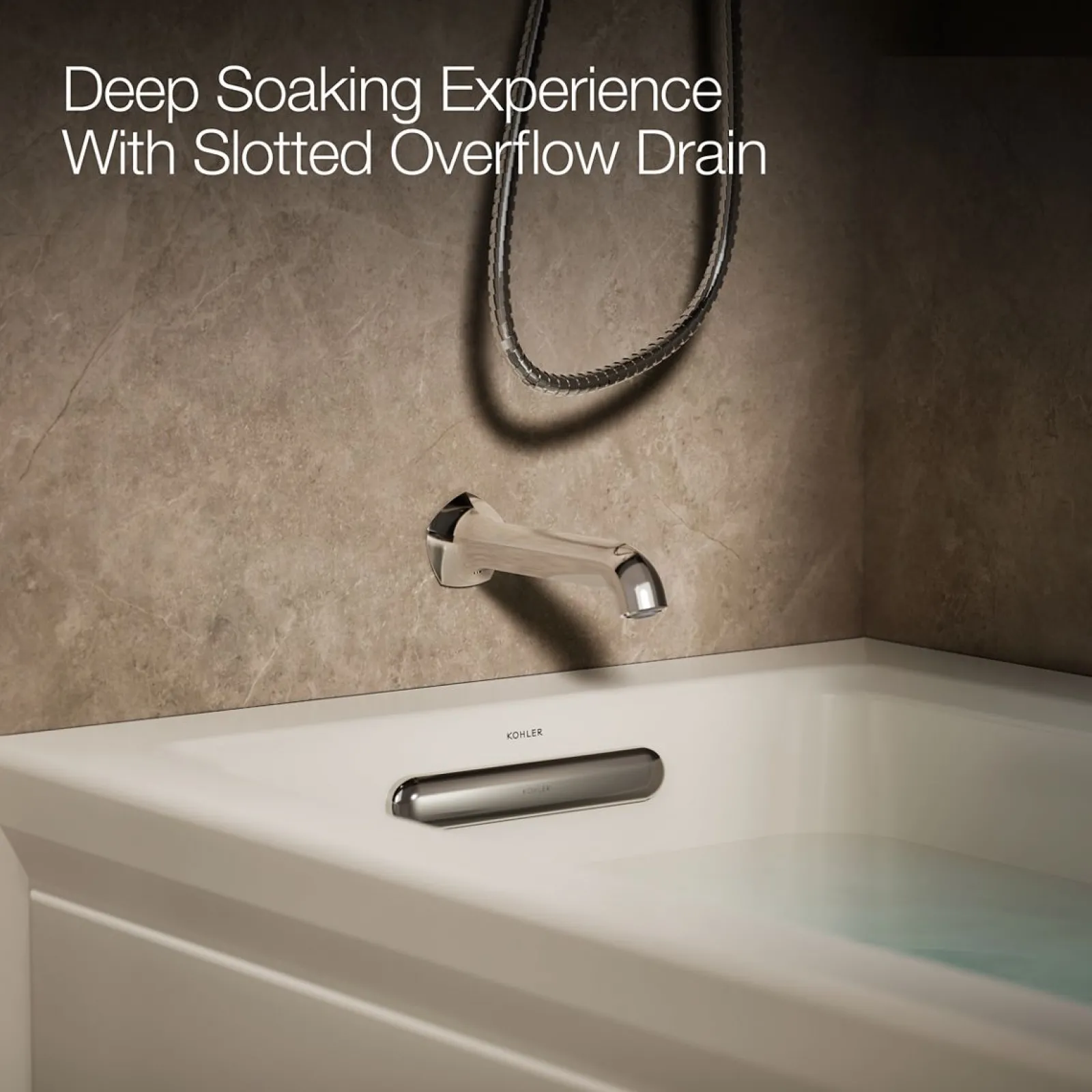 60" x 30" alcove heated whirlpool bath, left drain^Kohler Outlet