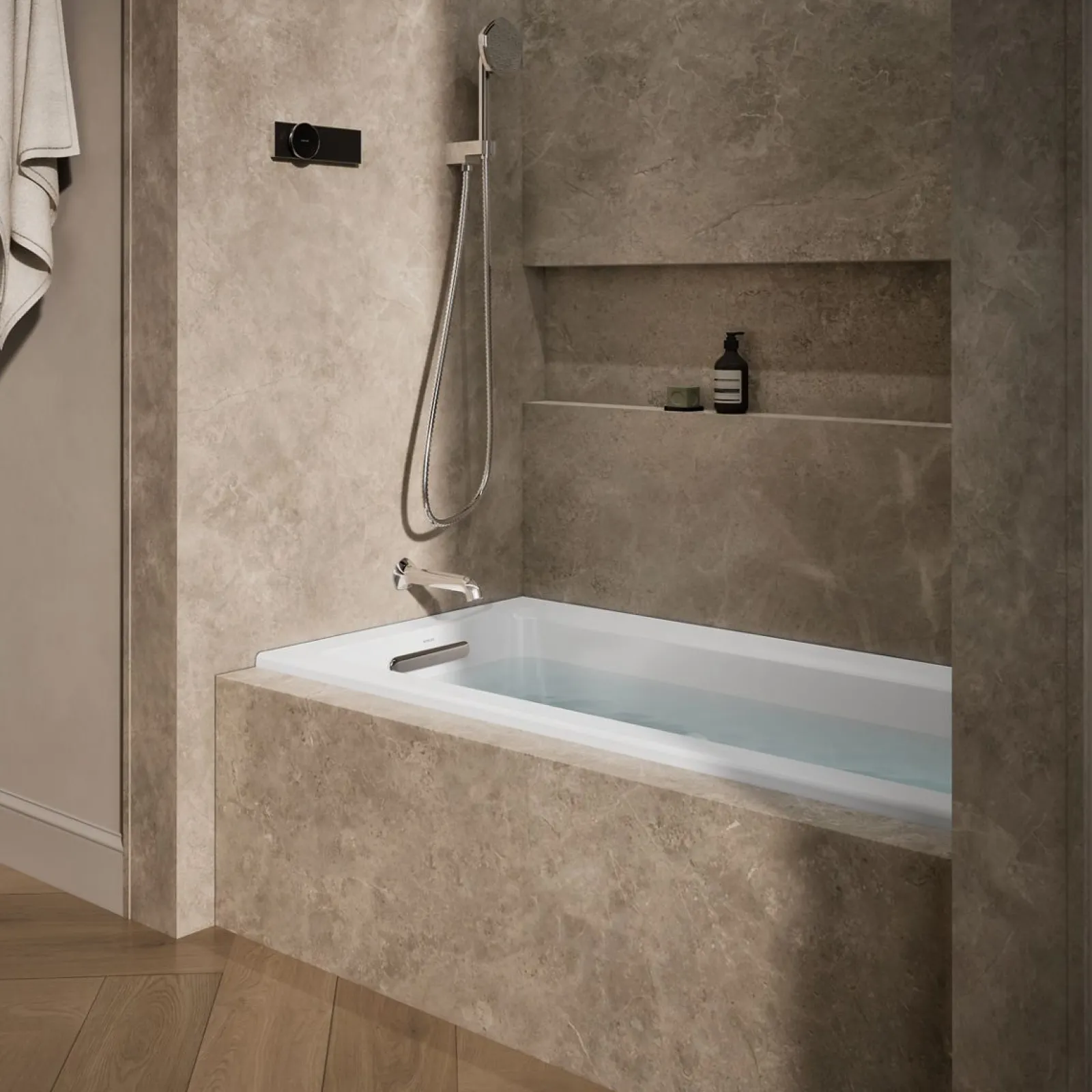 60" x 30" alcove heated whirlpool bath, left drain^Kohler Clearance