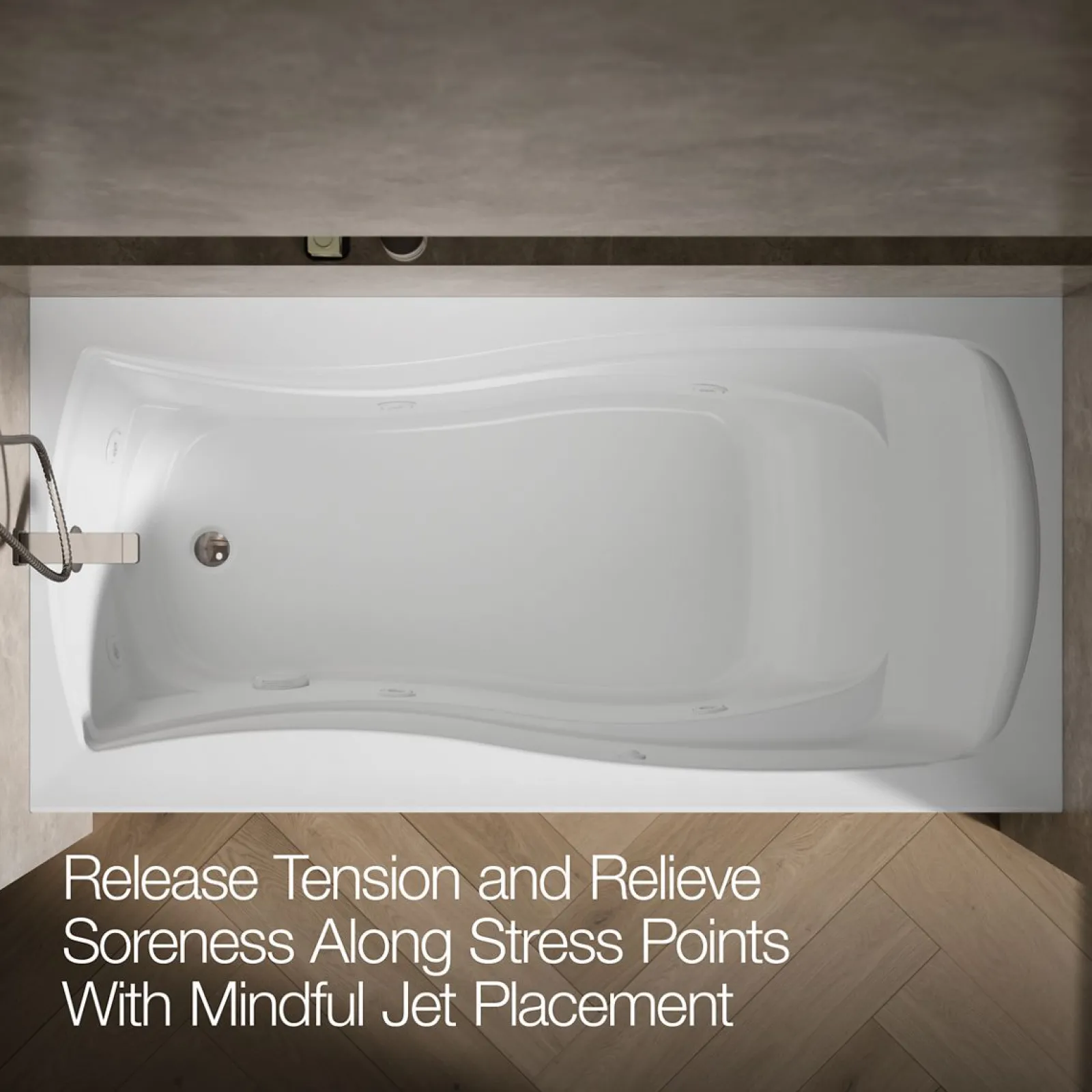 72" x 36" alcove heated whirlpool bath, left drain^Kohler Discount