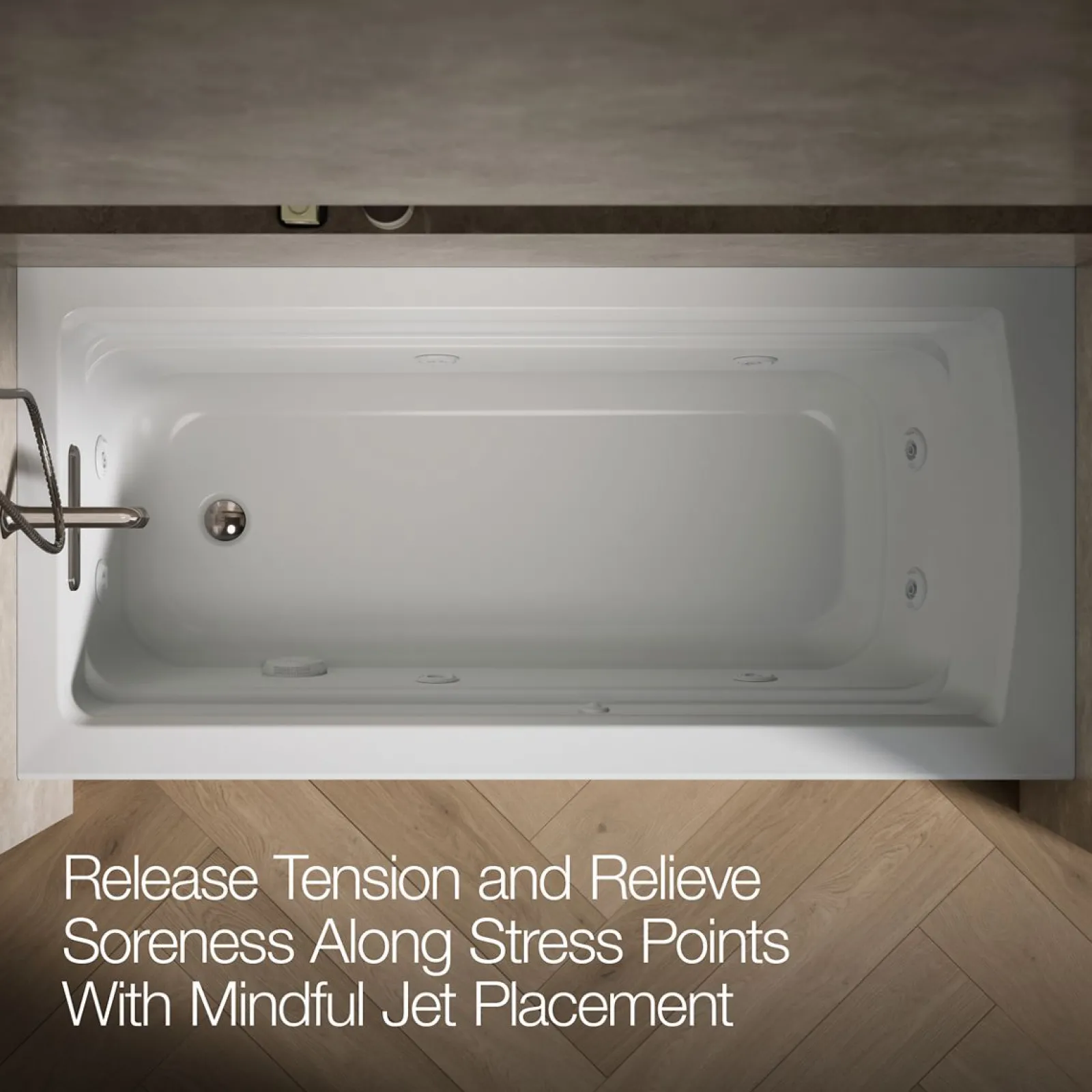 66" x 32" alcove heated whirlpool, left hand^Kohler Clearance