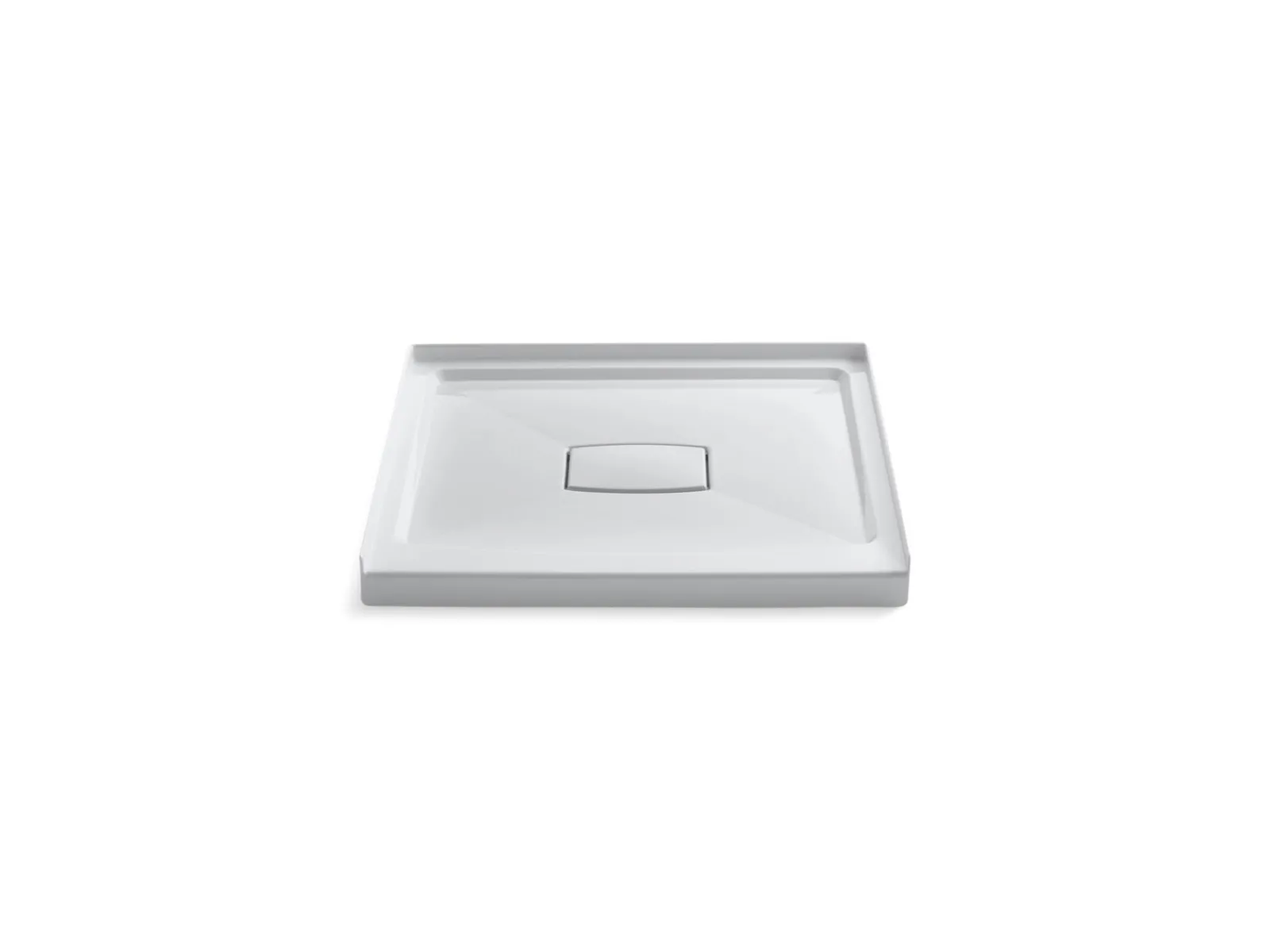 36" x 36" alcove shower base, center drain^Kohler Hot