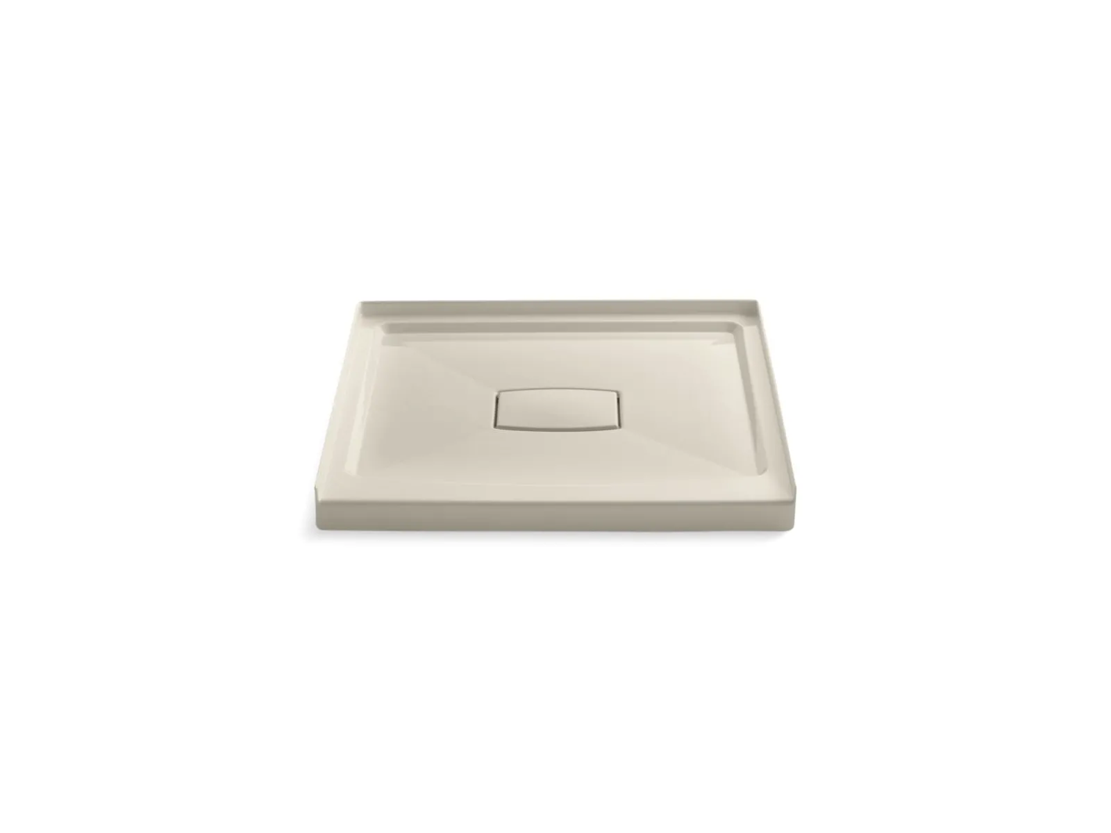 36" x 36" alcove shower base, center drain^Kohler Hot