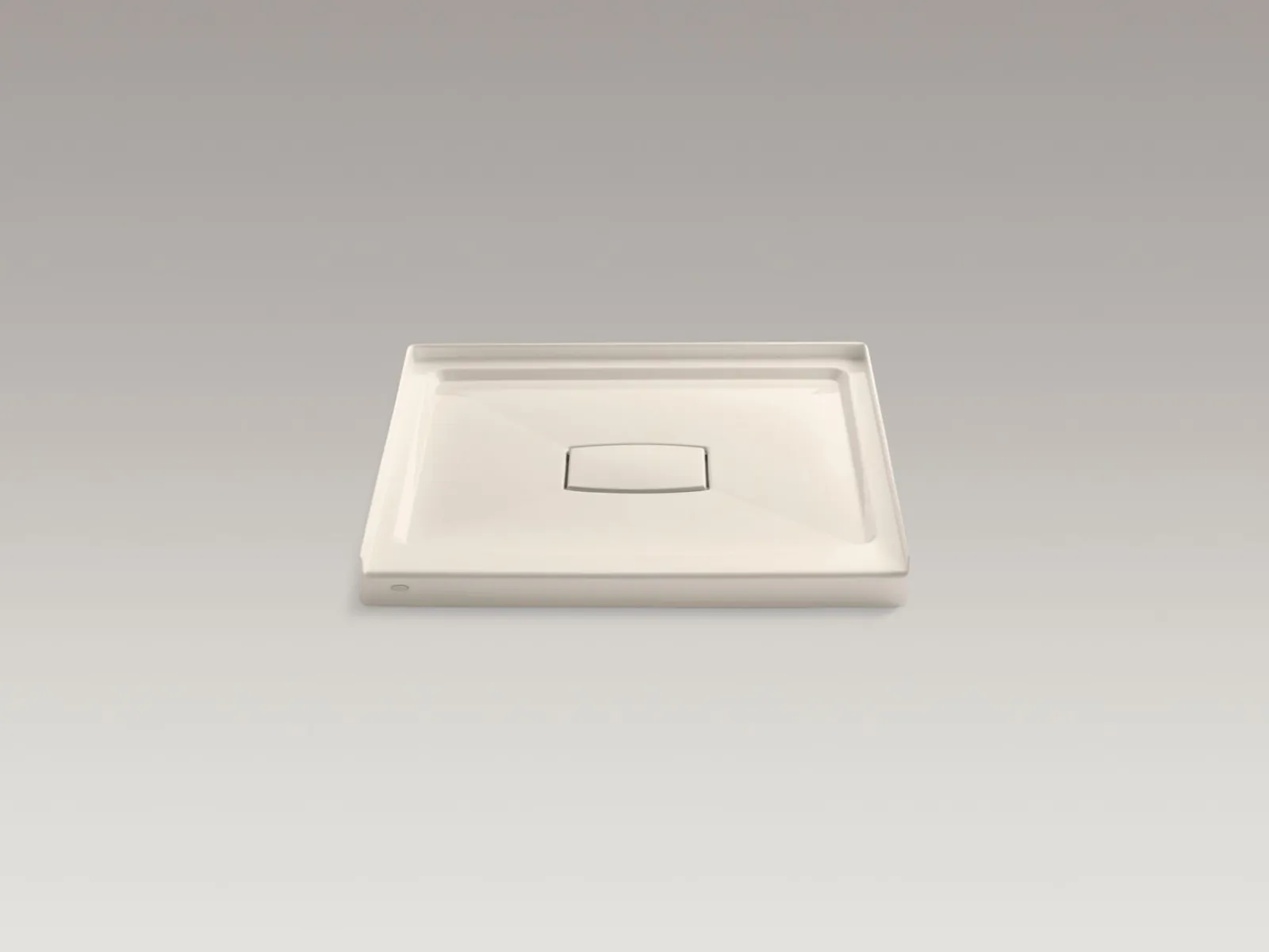 36" x 36" alcove shower base, center drain^Kohler Hot