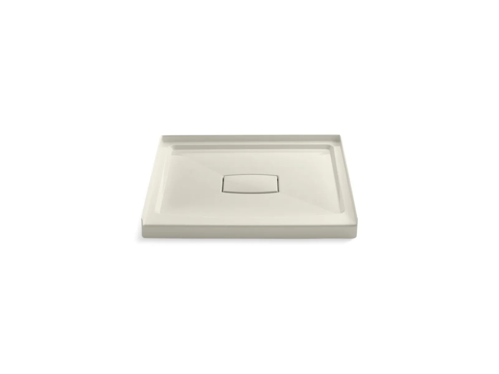 36" x 36" alcove shower base, center drain^Kohler Hot