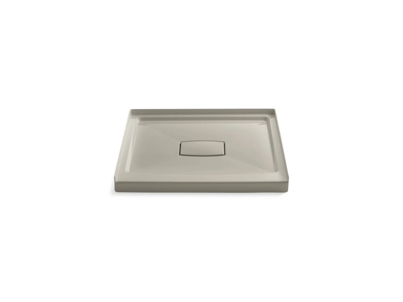36" x 36" alcove shower base, center drain^Kohler Hot