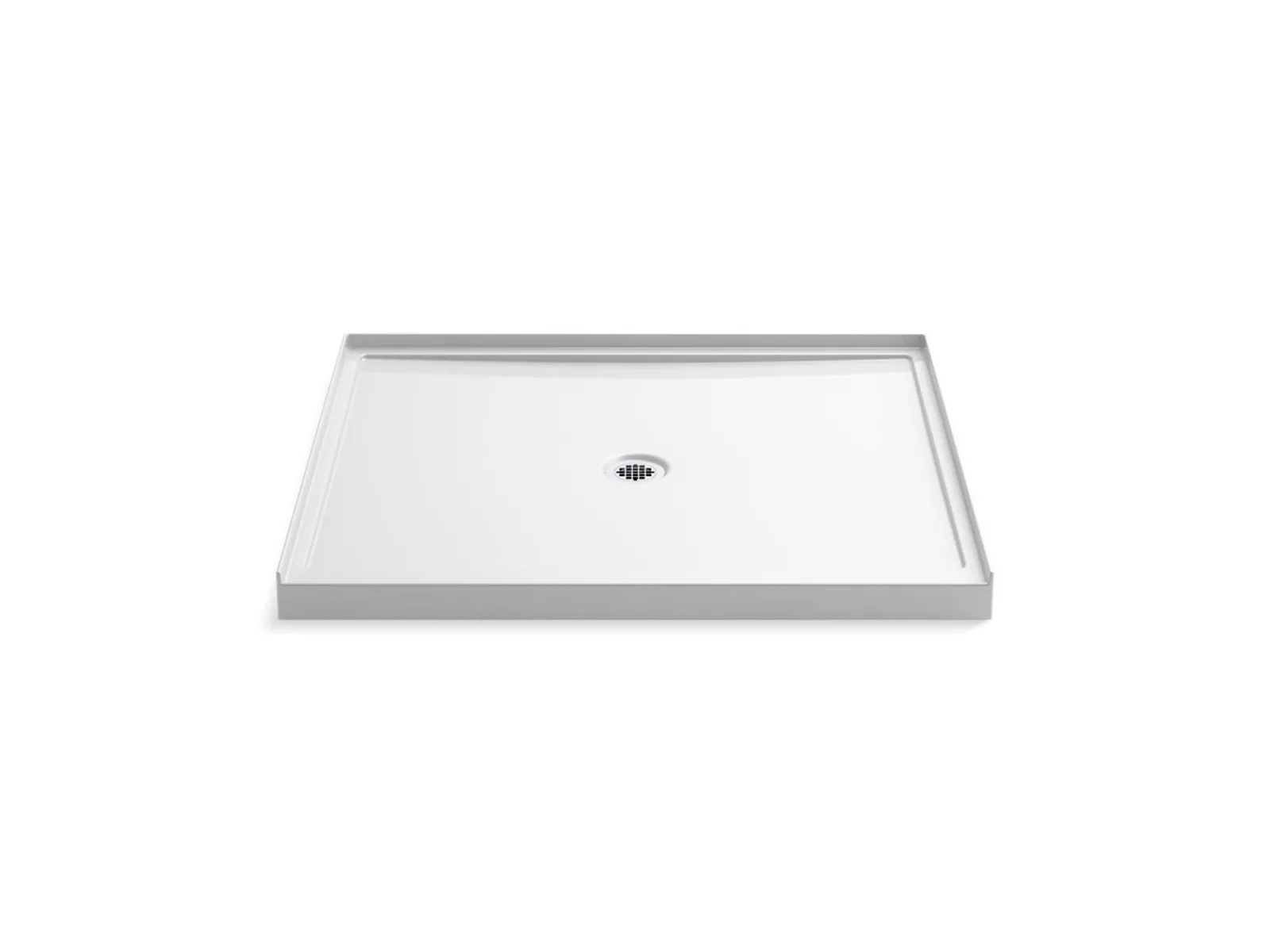 48" x 42" alcove shower base, center drain^Kohler Best