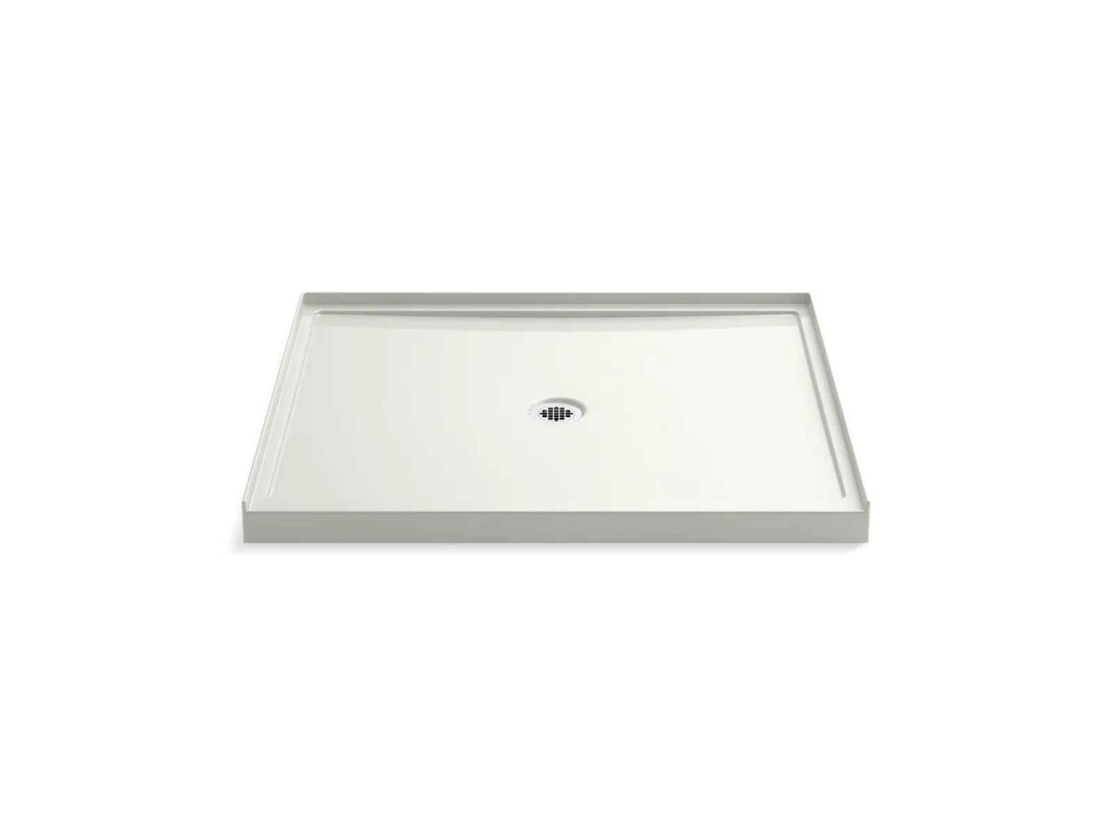 48" x 42" alcove shower base, center drain^Kohler Best