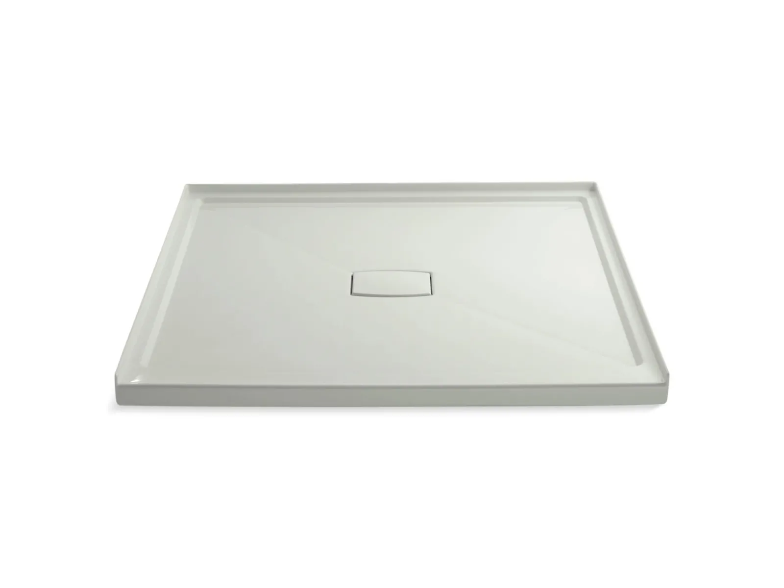 60" x 60" alcove shower base, center drain^Kohler Discount