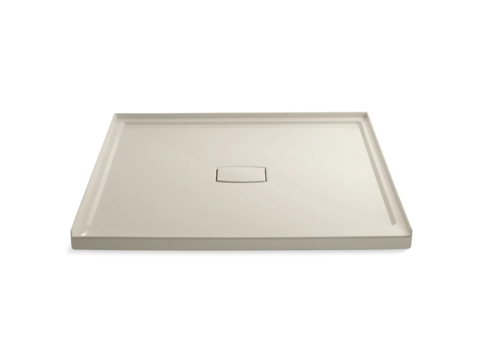 60" x 60" alcove shower base, center drain^Kohler Discount