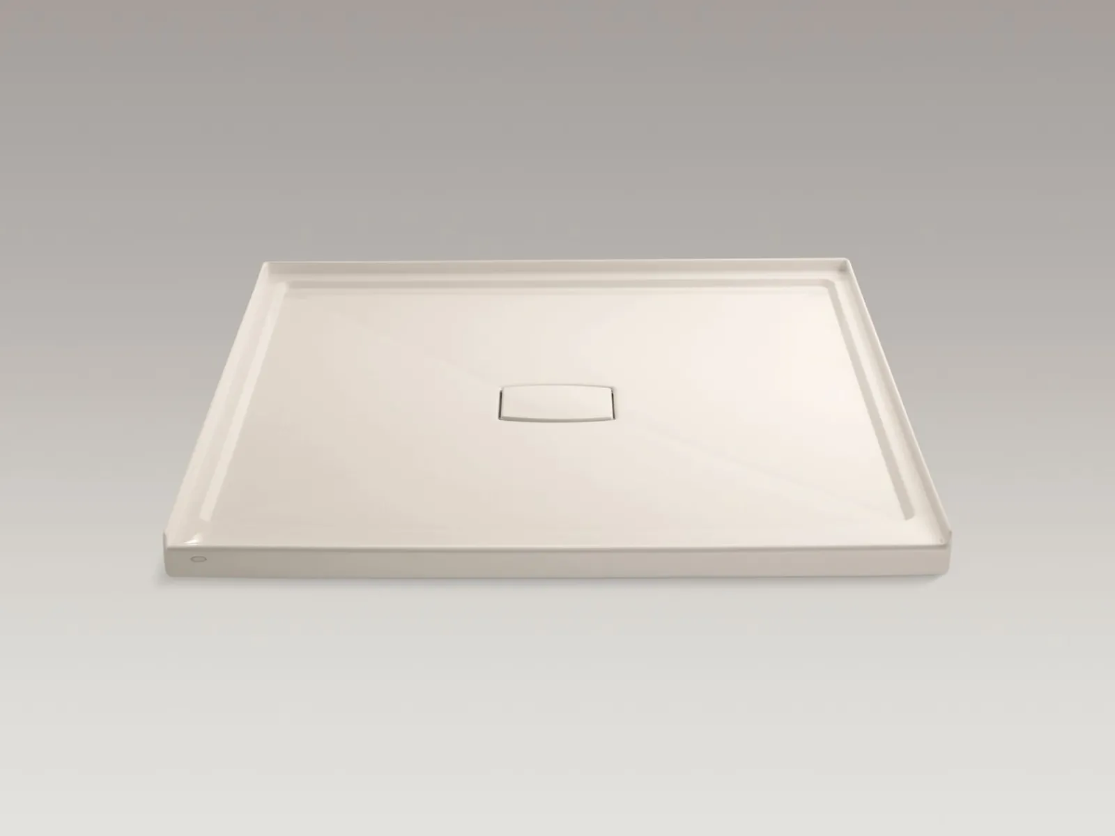 60" x 60" alcove shower base, center drain^Kohler Discount