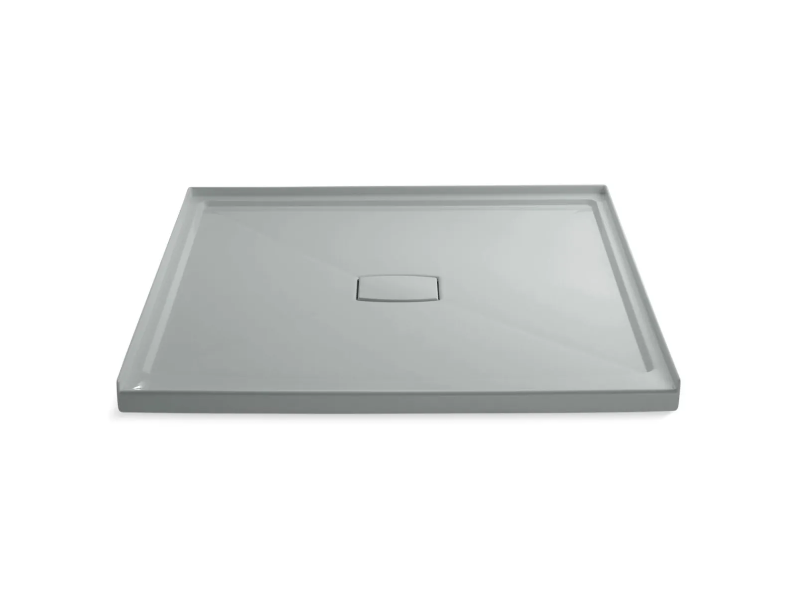60" x 60" alcove shower base, center drain^Kohler Discount