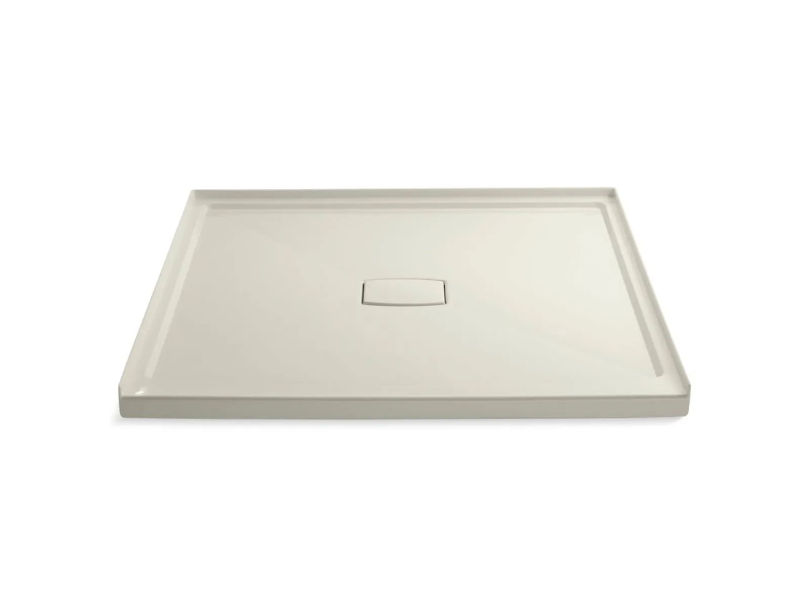60" x 60" alcove shower base, center drain^Kohler Discount