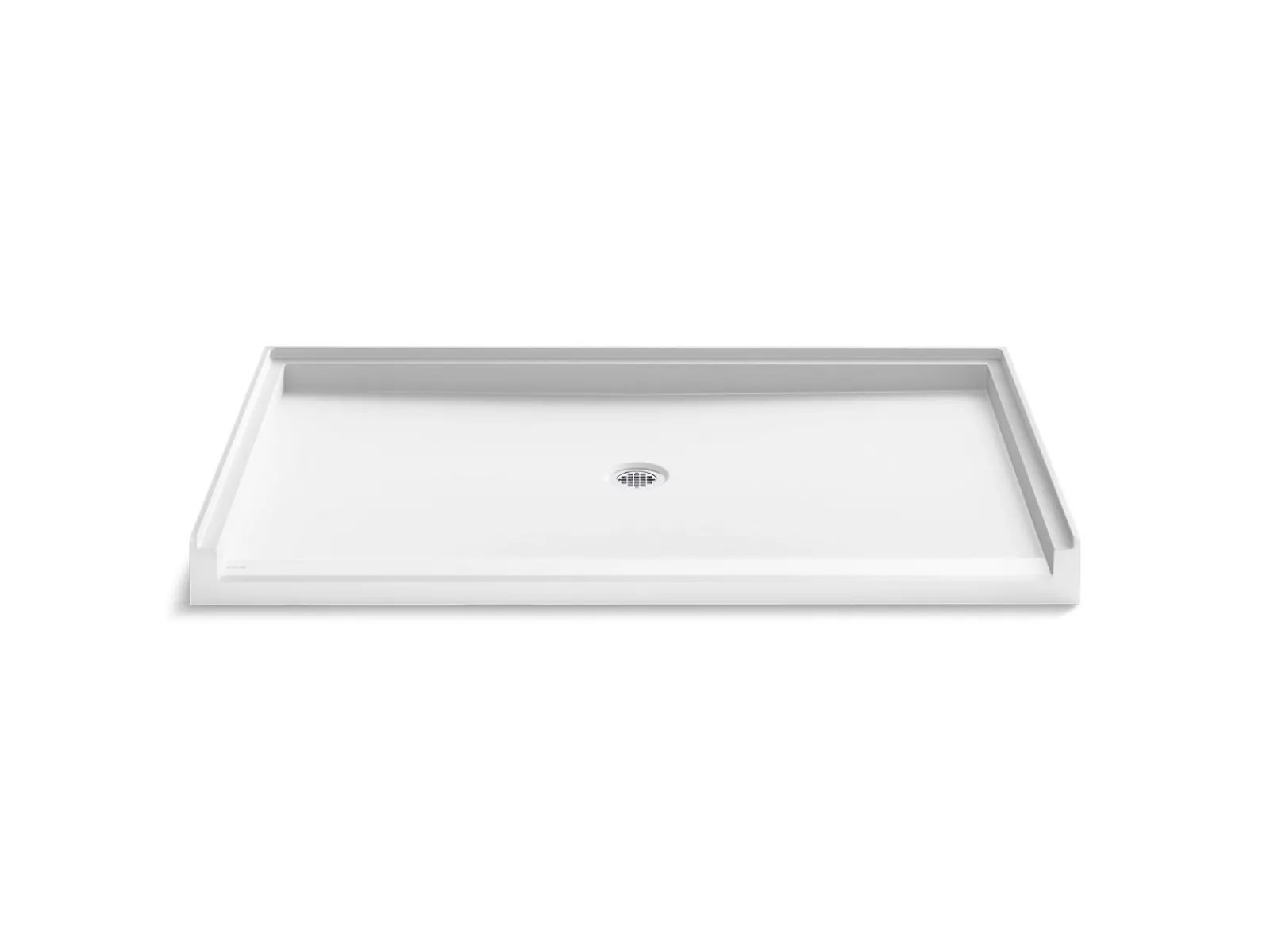 62" x 36" alcove shower base, center drain^Kohler Best