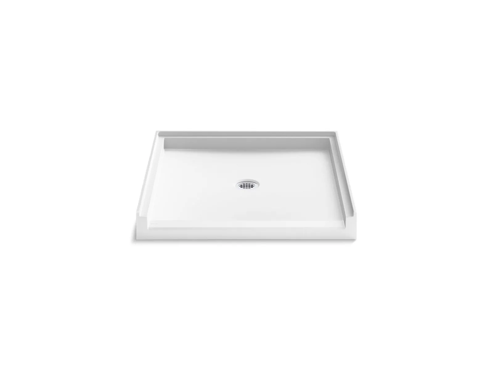 38" x 38" alcove shower base, center drain^Kohler Best