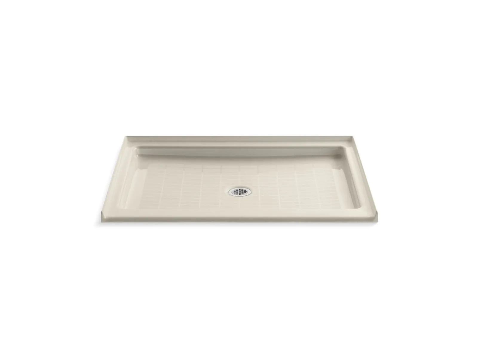 48" x 36" alcove shower base, center drain^Kohler