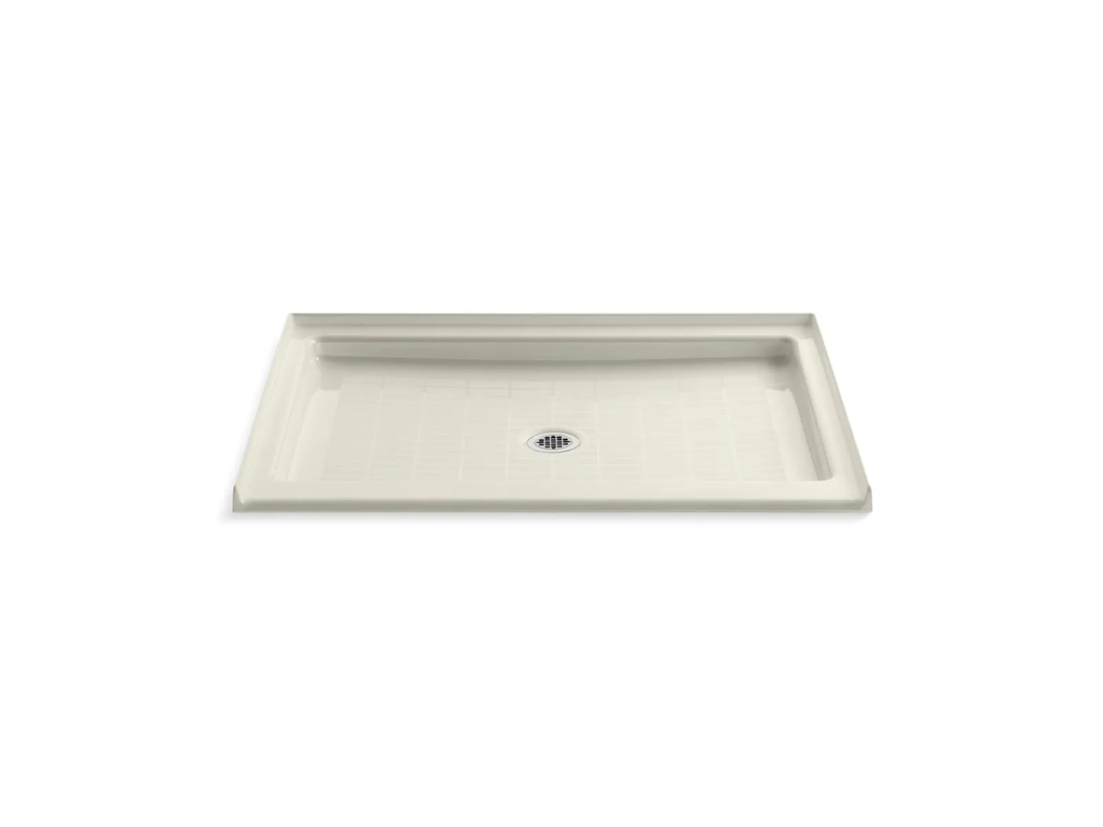 48" x 36" alcove shower base, center drain^Kohler