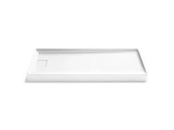 60" x 32" alcove shower base, left drain^Kohler Hot