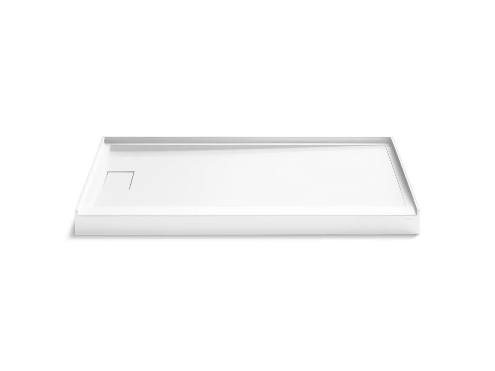 60" x 34" alcove shower base, left drain^Kohler Online