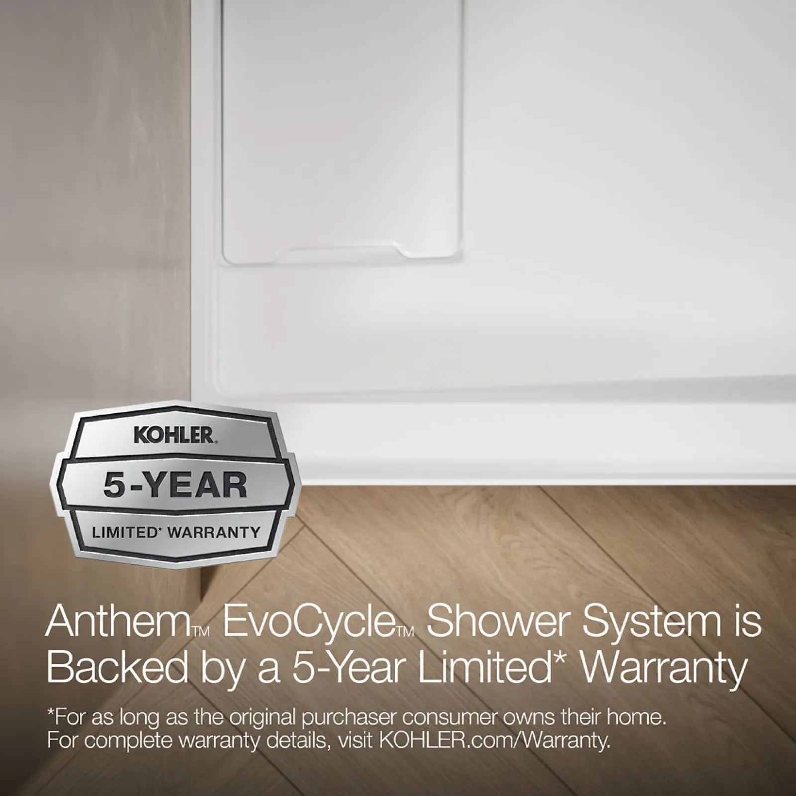 60" x 42" alcove shower base, left drain^Kohler New