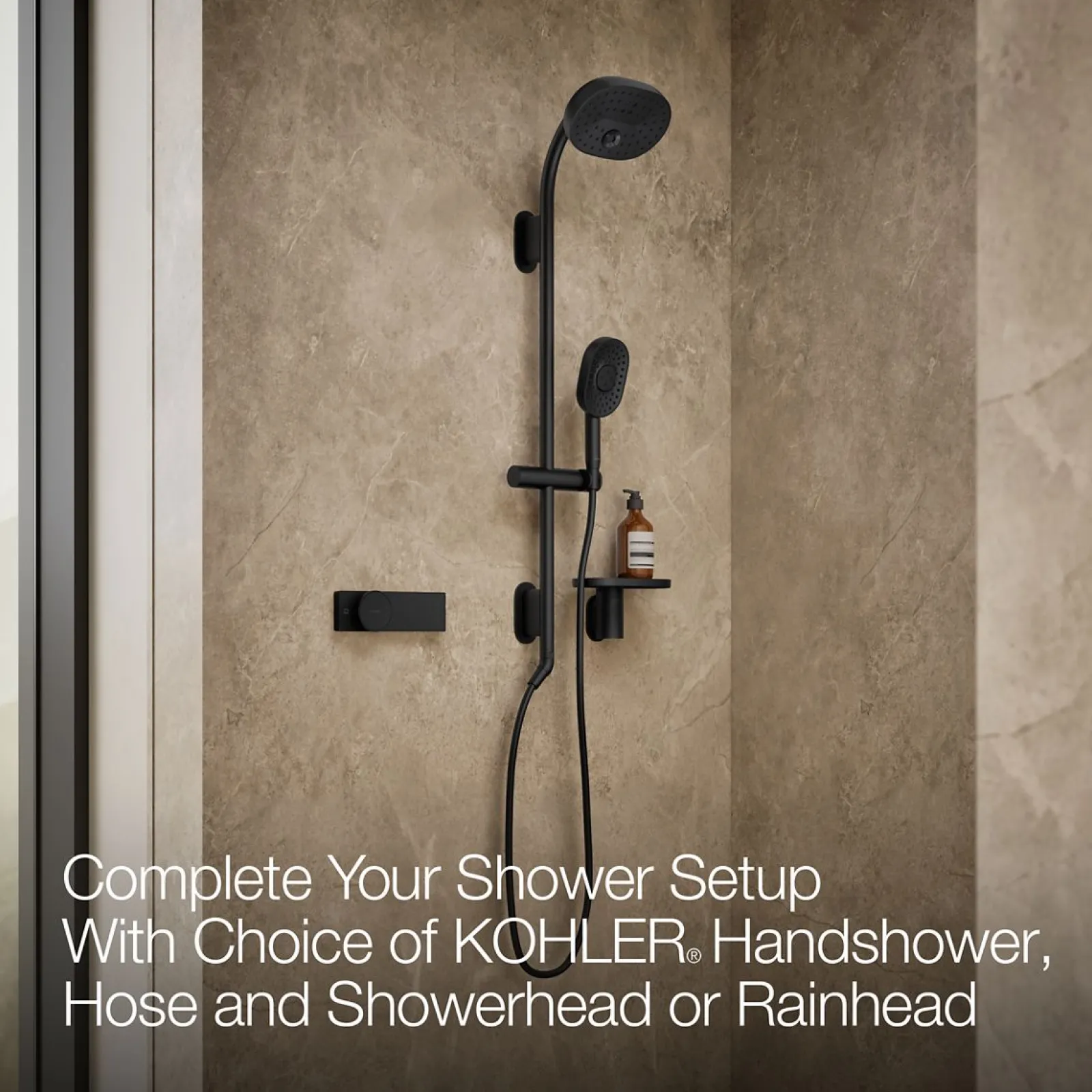 60" x 42" alcove shower base, left drain^Kohler New