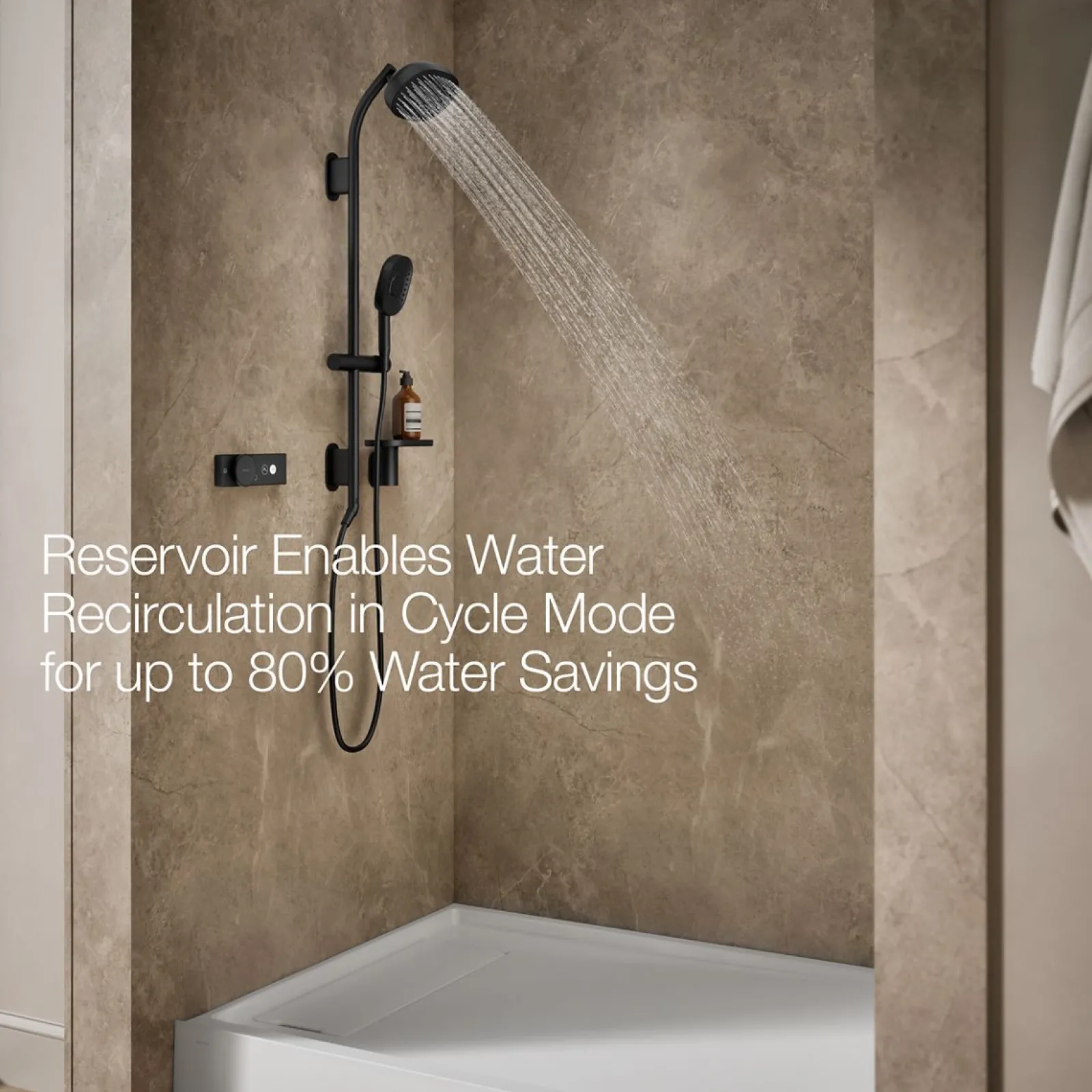 60" x 42" alcove shower base, left drain^Kohler New