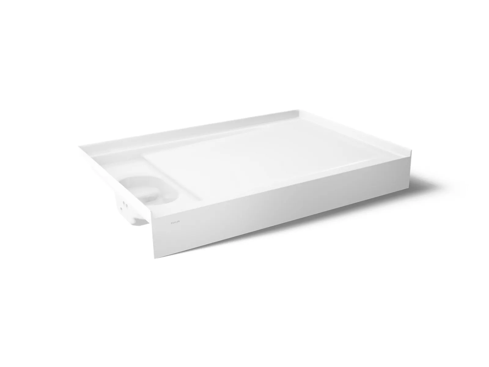 48" x 32" alcove shower base, left drain^Kohler