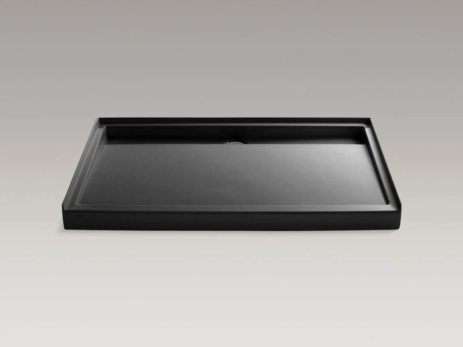 60" x 42" alcove shower base, rear center drain^Kohler