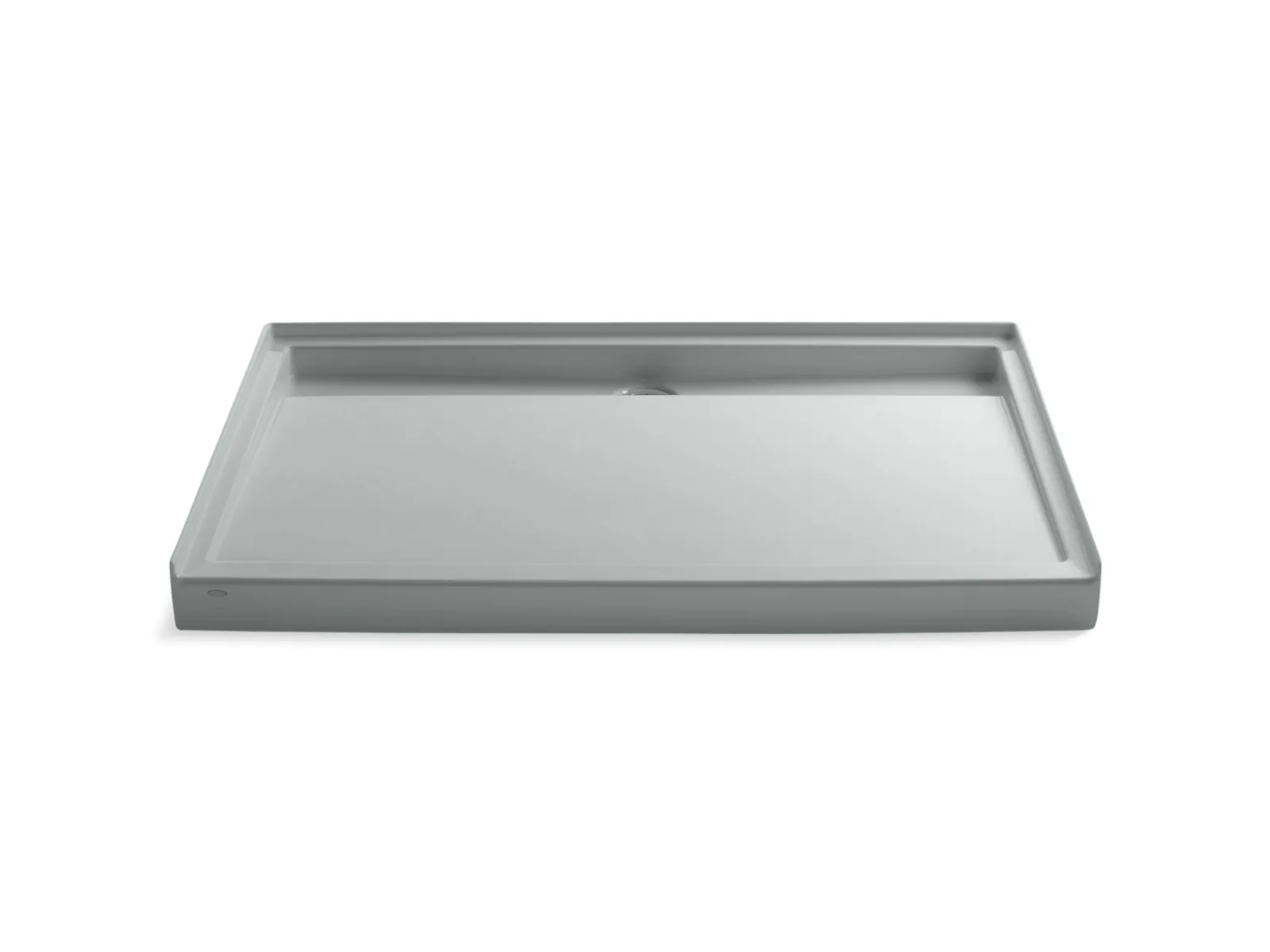 60" x 42" alcove shower base, rear center drain^Kohler