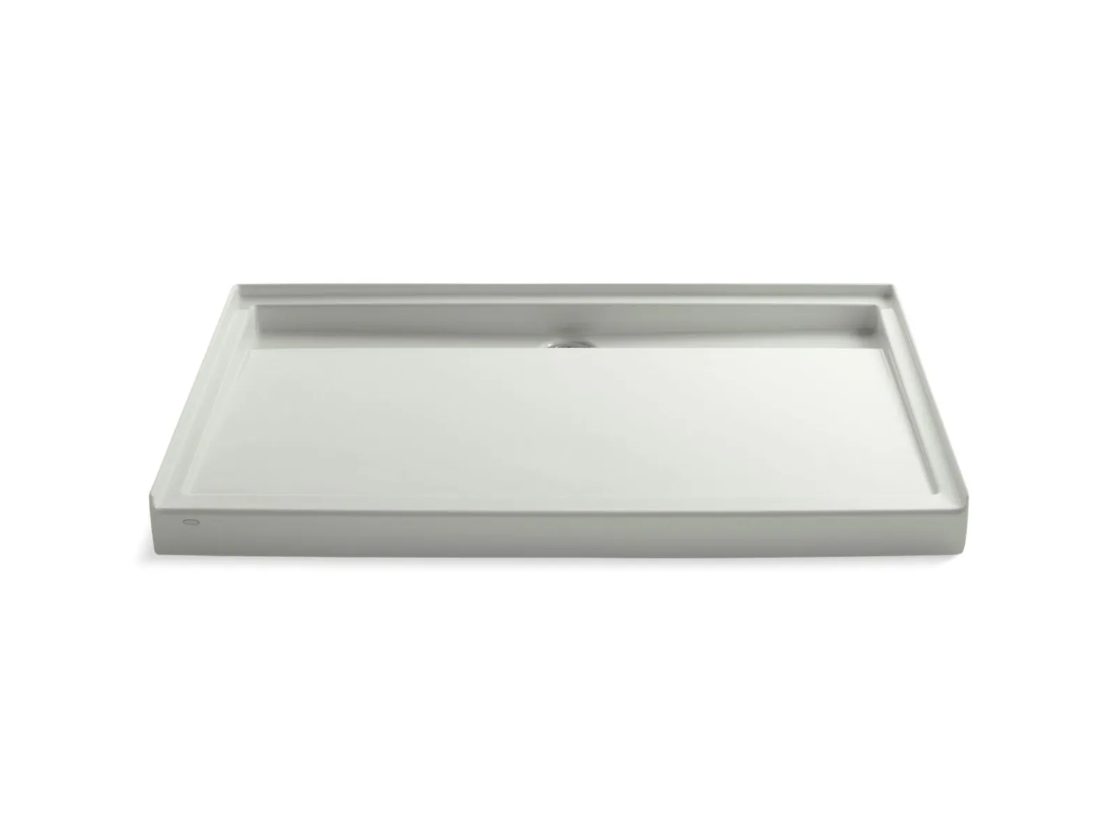 60" x 42" alcove shower base, rear center drain^Kohler