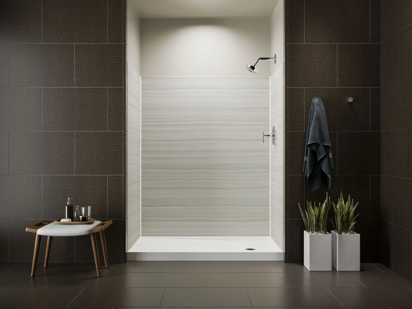 60" x 32" alcove shower base, right drain^Kohler Discount