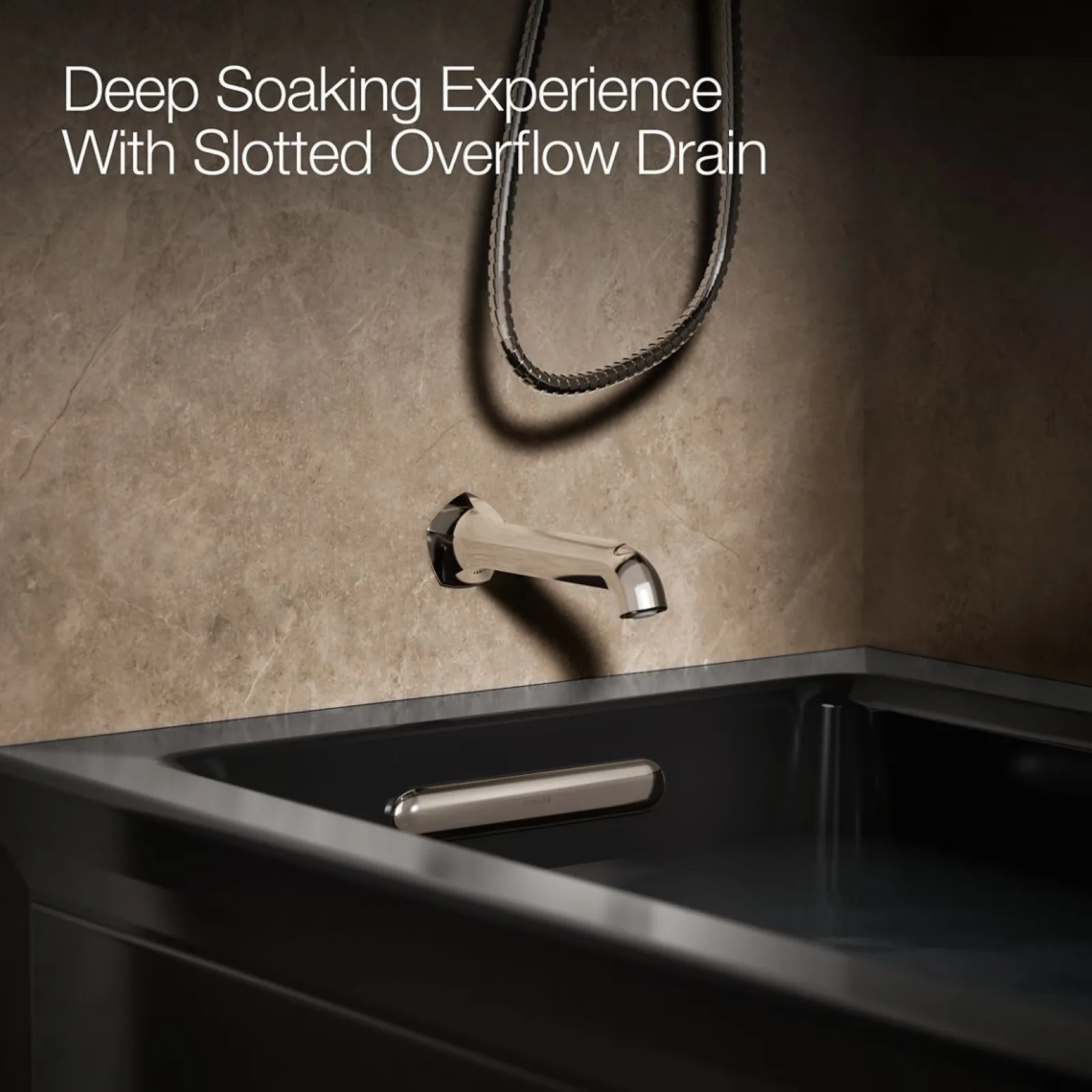 60" x 30" alcove whirlpool bath with Bask® heated surface, left drain^Kohler Best