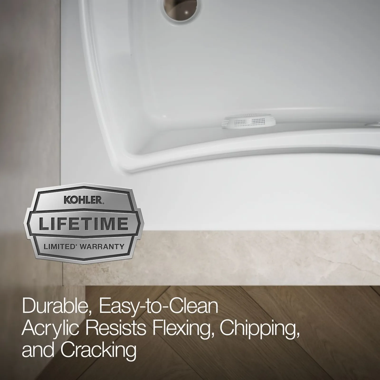 66" x 36" alcove whirlpool bath with Bask® heated surface, left drain^Kohler Sale