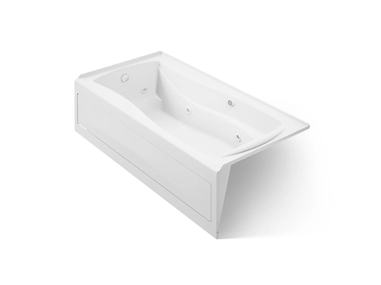 72" x 36" alcove whirlpool bath with Bask® heated surface, left drain^Kohler Clearance