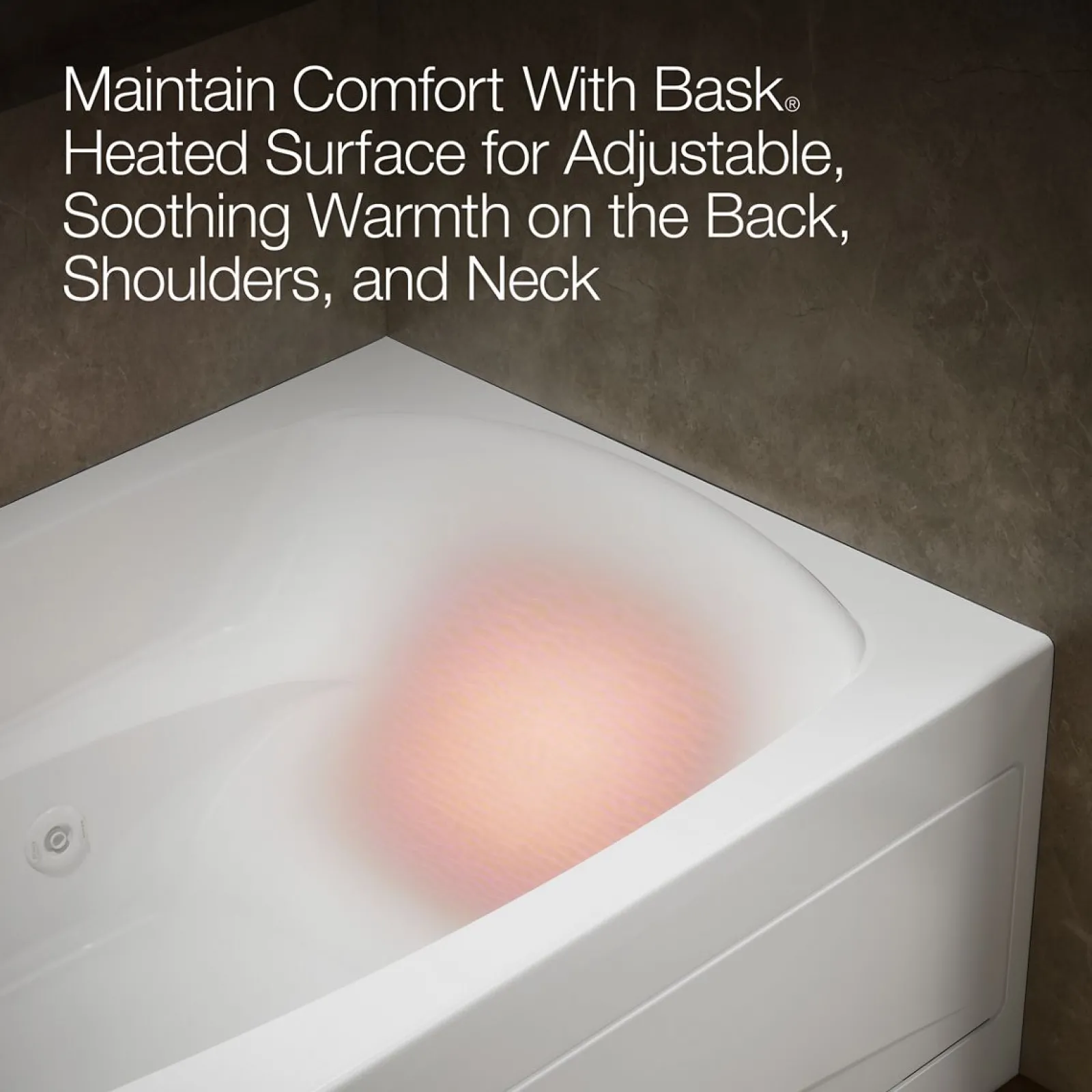 72" x 36" alcove whirlpool bath with Bask® heated surface, left drain^Kohler Clearance