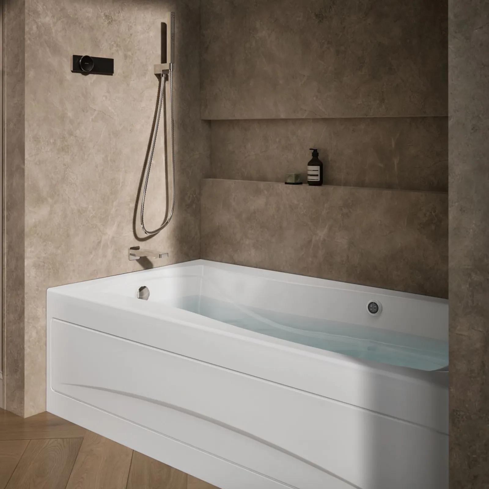 72" x 36" alcove whirlpool bath with Bask® heated surface, left drain^Kohler Clearance